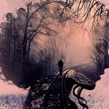 Схема вышивки «Девушка.»