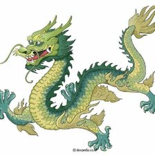 Схема вышивки «дракон»