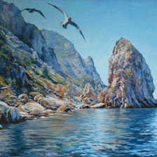 Схема вышивки «Скалистый берег»