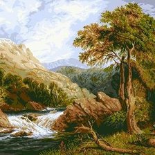 Схема вышивки «Лето в горах»