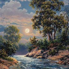 Схема вышивки «Закат»