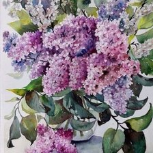 Схема вышивки «Букет сирени»