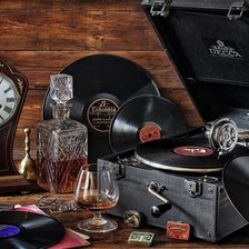 Схема вышивки «Винил.»