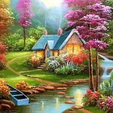 Схема вышивки «Райский уголок»