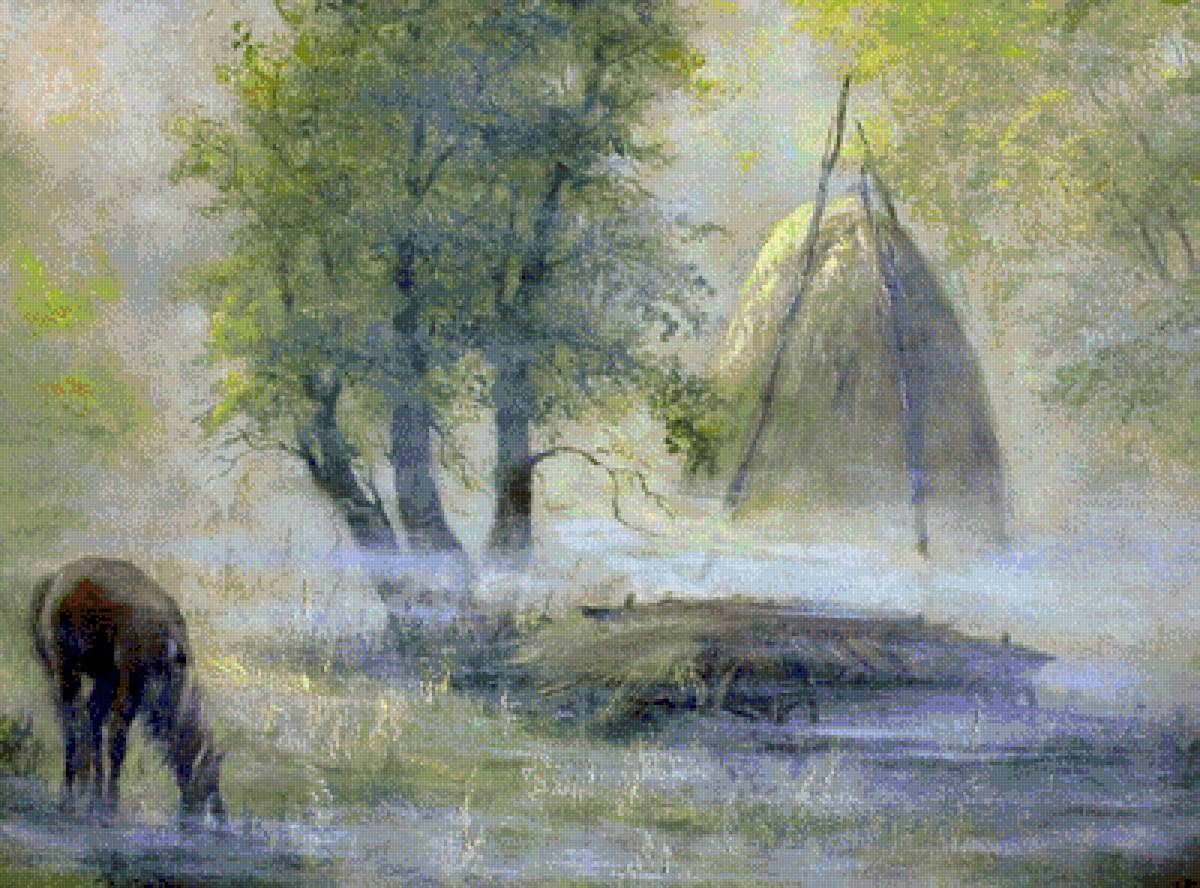 Пейзаж - туман - предпросмотр