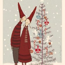 Схема вышивки «Новогодний поцелуй»