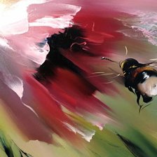 Схема вышивки «Пчела и цветок»