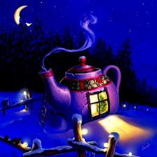 Схема вышивки «Чайный домик.»