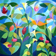 Схема вышивки «Flores»