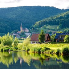 Схема вышивки «Городок»