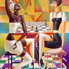 Схема вышивки «Шахматы»