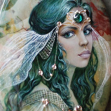 Схема вышивки «Изумруд»