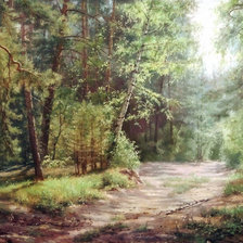 Схема вышивки «Жаркий день в лесу»