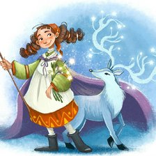 Схема вышивки «Друг олень»