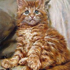 Схема вышивки «Котёнок»