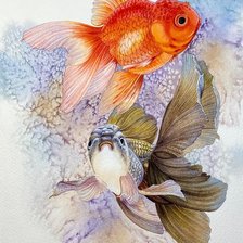 Схема вышивки «рыбы»