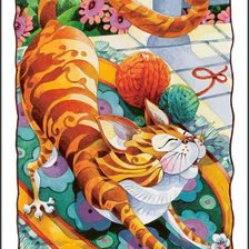 Схема вышивки «кот»