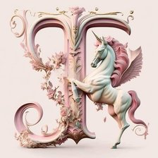 Схема вышивки «Буква "Т"»