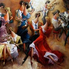 Схема вышивки «Танцы»