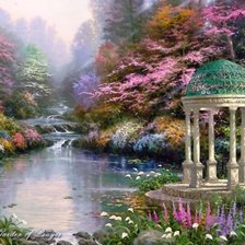 Схема вышивки «กลางสวน»