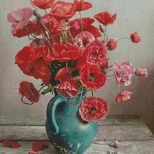 Схема вышивки «Маки»