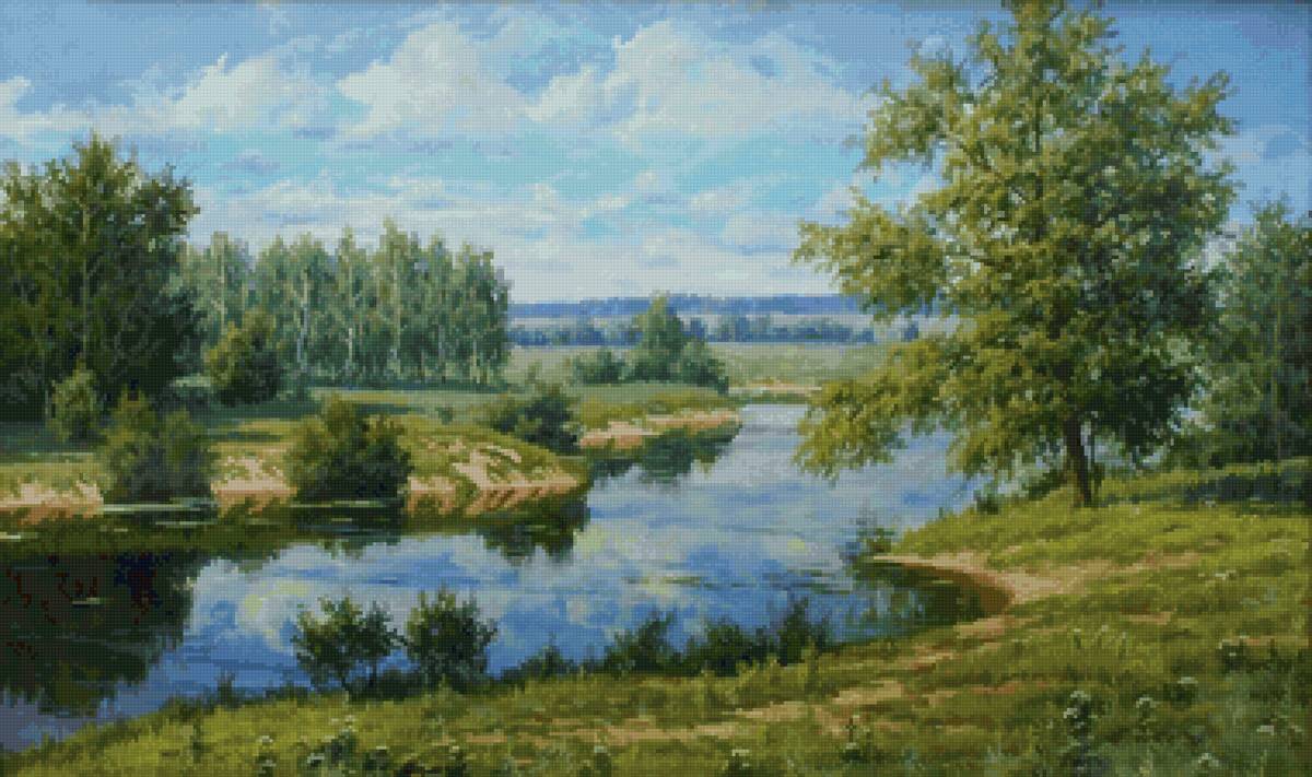 Облака - река, небо, пейзаж - предпросмотр