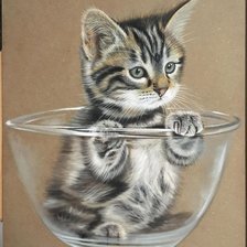 Схема вышивки «Котёнок»