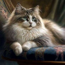 Схема вышивки «Котик»