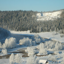 Схема вышивки «река Косьва»