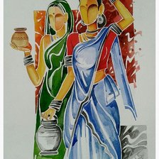 Схема вышивки «девушки»