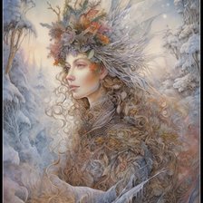 Схема вышивки «Зима»