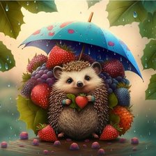 Схема вышивки «Ёжик»