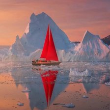 Схема вышивки «Парус.»