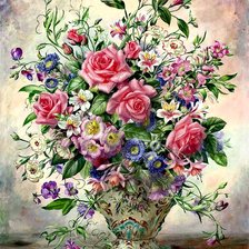 Схема вышивки «Flori, A. Williams»