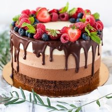 Схема вышивки «Клубника на торте»