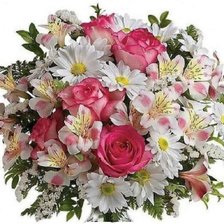 Схема вышивки «Розы ромашки»