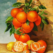 Схема вышивки «Апельсиновый рай»