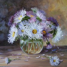 Схема вышивки «Букет астр»