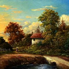 Pejzaz,leto pred noc