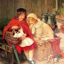 Схема вышивки «Animale de companie,G. S. Knowles»