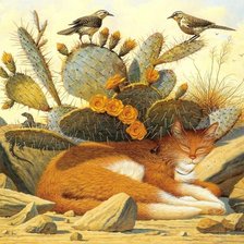 Схема вышивки «Тихий час»