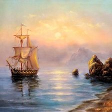 Схема вышивки «Тихий рассвет»