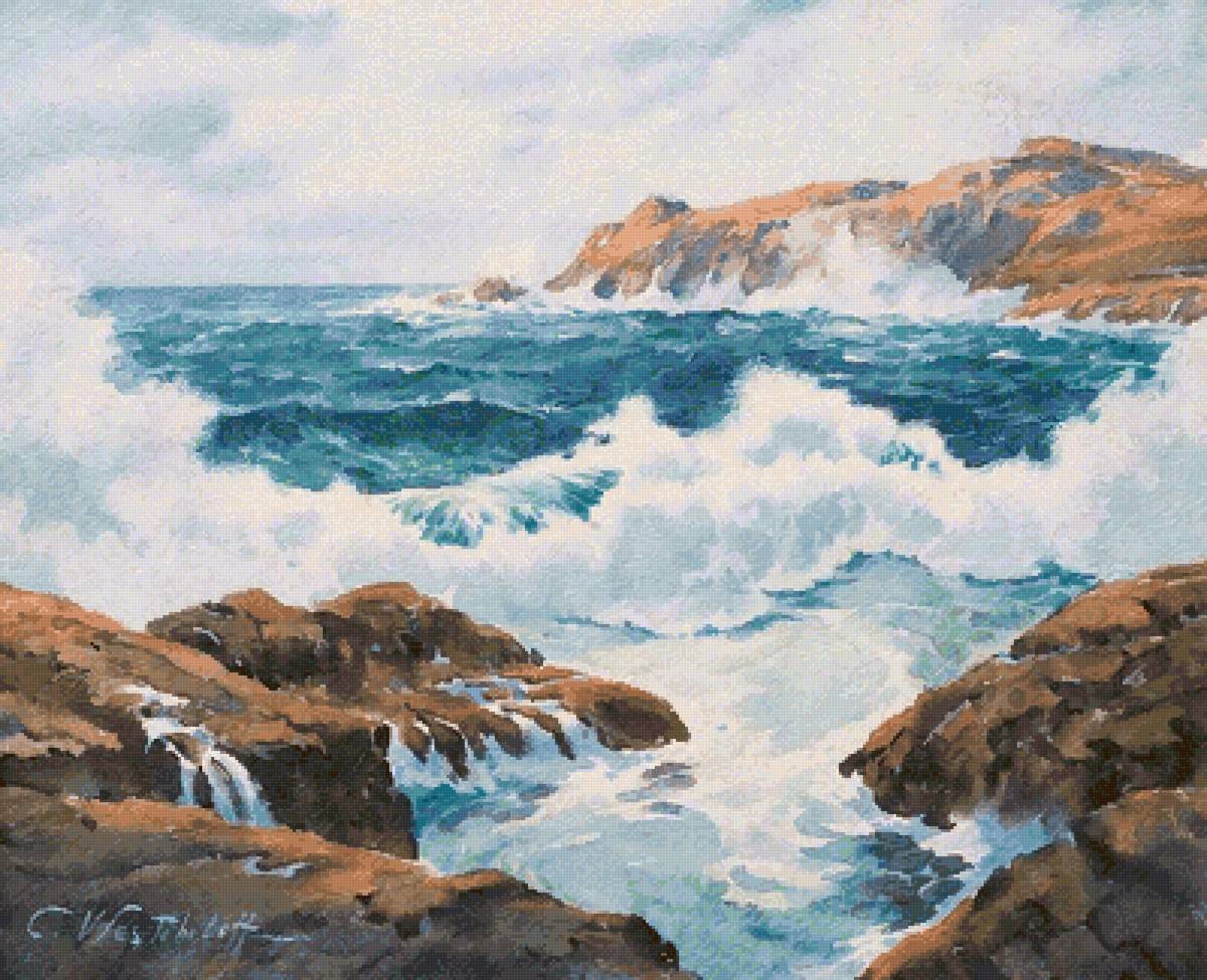 Море волнуется - море, волны, скалы - предпросмотр