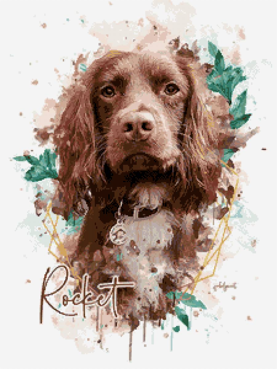 Watercolor Pet - собака, рисунок, акварель - предпросмотр