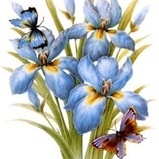 Схема вышивки «Цветы»