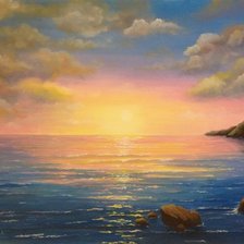 Схема вышивки «Рассвет.»