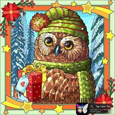 Схема вышивки «сова»