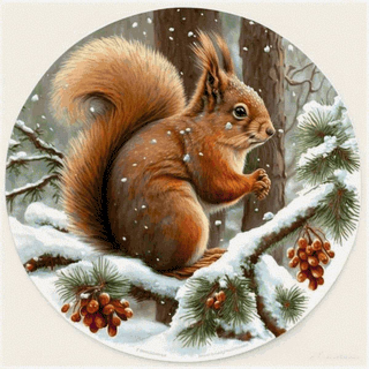 Белочка - белка, дикие животные - предпросмотр