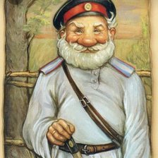 Схема вышивки «Дед»