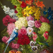 Схема вышивки «Цветы»